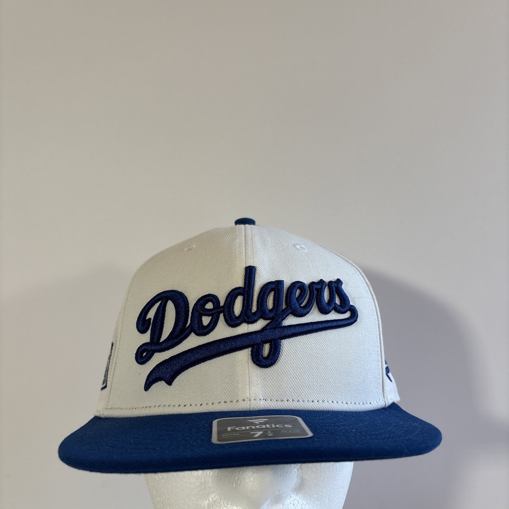 Fanatics Los Angeles Dodgers 2-Tone MLB Fitted Hat NEW 7 1/2‎
